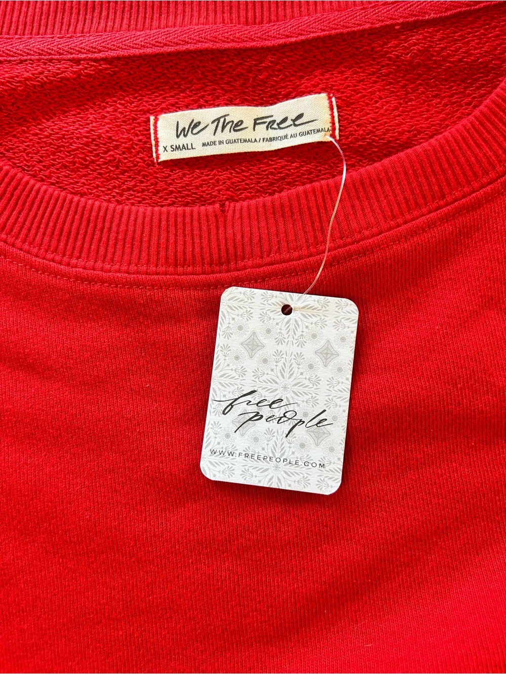 NWT We The Free Camden Sweatshirt in Flame Red - Picture 14 of 16